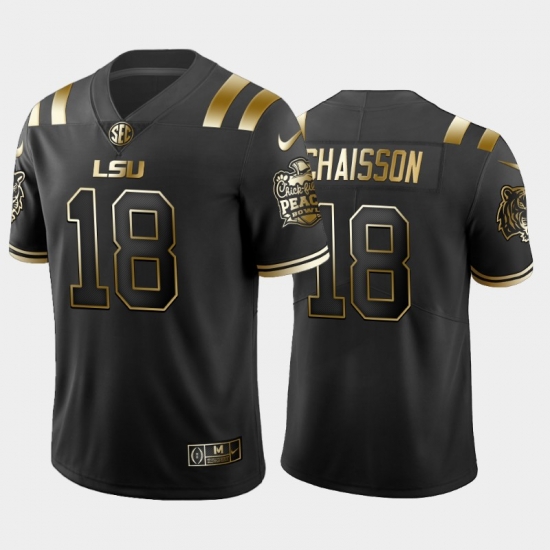 LSU Tiger K'Lavon Chaisson Black Golden Edition Men'S Jersey LSU Tiger K'Lavon Chaisson Black Golden Edition Men'S Jersey