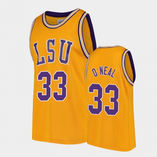 LSU Tiger Shaquille O'Neal Gold Replica Men'S Jersey LSU Tiger Shaquille O'Neal Gold Replica Men'S Jersey
