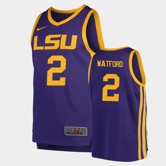 LSU Tiger Trendon Watford Purple Replica Men'S Jersey LSU Tiger Trendon Watford Purple Replica Men'S Jersey