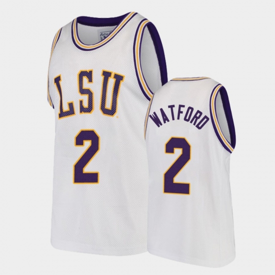 LSU Tiger Trendon Watford White Replica Men'S Jersey LSU Tiger Trendon Watford White Replica Men'S Jersey