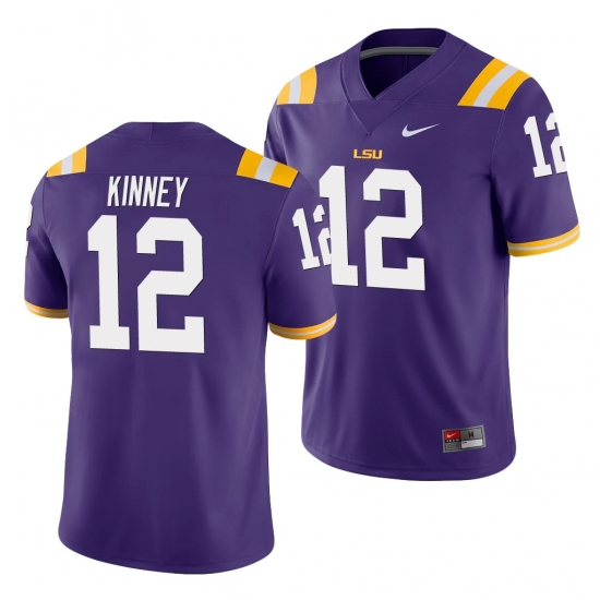 LSU Tiger Walker Kinney Purple Game Men'S Jersey LSU Tiger Walker Kinney Purple Game Men'S Jersey
