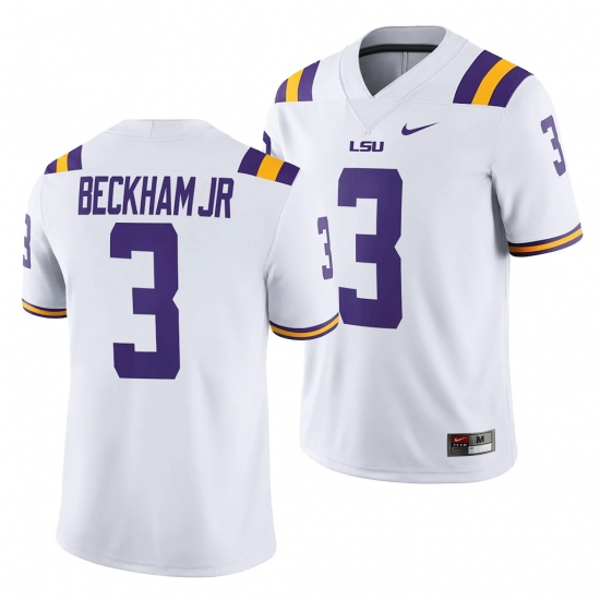 Lsu Tiger Odell Beckham Jr. White Game College Football Jersey Lsu Tiger Odell Beckham Jr. White Game College Football Jersey