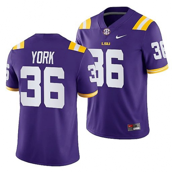 Lsu Tigers Cade York Purple College Football Men Jersey Lsu Tigers Cade York Purple College Football Men Jersey