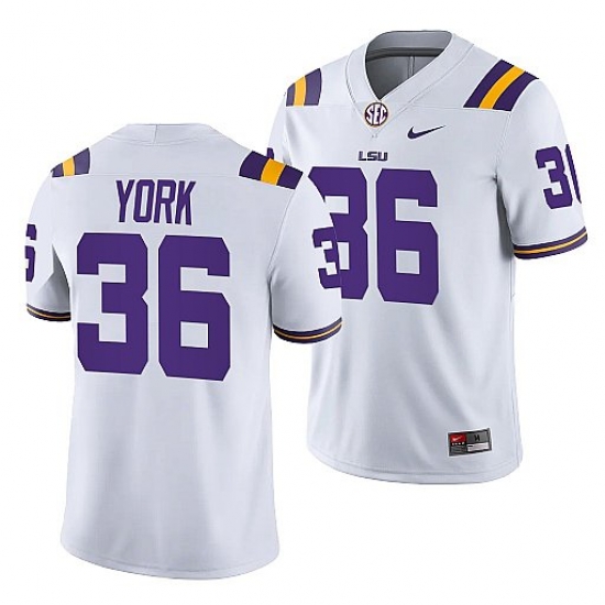 Lsu Tigers Cade York White College Football Men Jersey Lsu Tigers Cade York White College Football Men Jersey