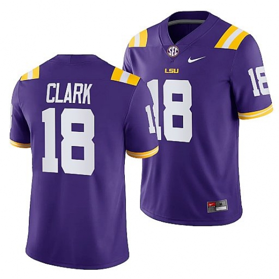 Lsu Tigers Damone Clark Purple College Football Men Jersey Lsu Tigers Damone Clark Purple College Football Men Jersey