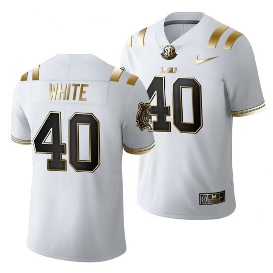 Lsu Tigers Devin White Golden Edition Limited Nfl White Jersey Lsu Tigers Devin White Golden Edition Limited Nfl White Jersey