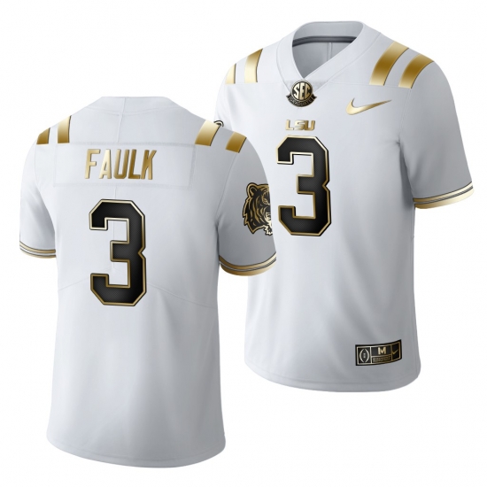 Lsu Tigers Kevin Faulk Golden Edition Limited Nfl White Jersey Lsu Tigers Kevin Faulk Golden Edition Limited Nfl White Jersey