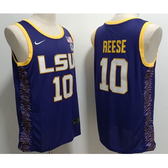 Men LSU Tigers #10 Angel Reese Purple Baseball Stitched NCAA Jersey Men LSU Tigers #10 Angel Reese Purple Baseball Stitched NCAA Jersey