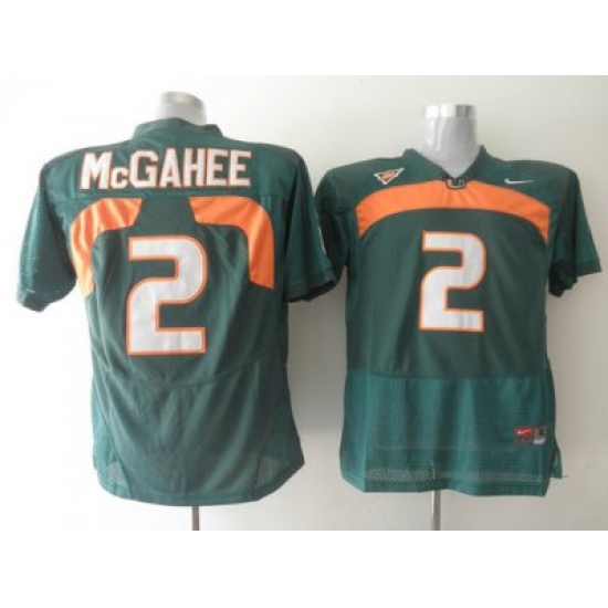 Hurricanes #2 Willis McGahee Green Embroidered NCAA Jerseys Hurricanes #2 Willis McGahee Green Embroidered NCAA Jerseys