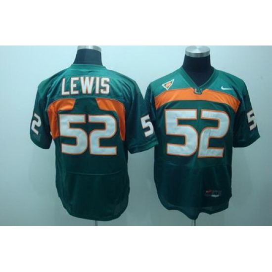 Hurricanes #52 Ray Lewis Green Stitched NCAA Jerseys Hurricanes #52 Ray Lewis Green Stitched NCAA Jerseys