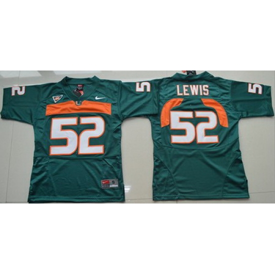 Hurricanes #52 Ray Lewis Green Stitched Youth NCAA Jersey Hurricanes #52 Ray Lewis Green Stitched Youth NCAA Jersey