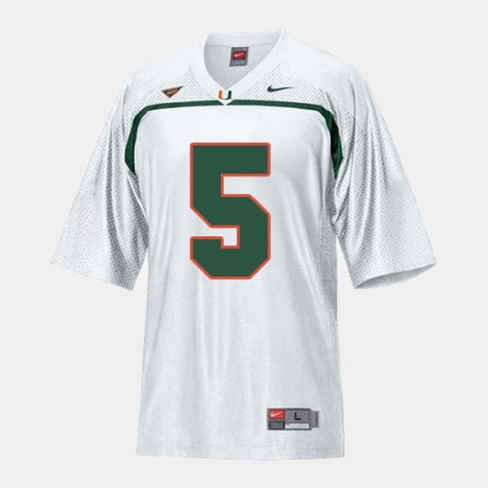 Men Miami Hurricanes Andre Johnson College Football White Jersey Men Miami Hurricanes Andre Johnson College Football White Jersey