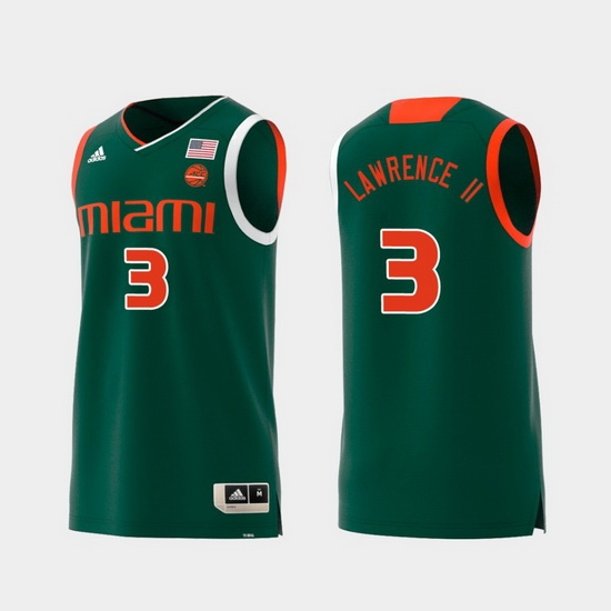 Men Miami Hurricanes Anthony Lawrence Ii Green Replica College Basketball Jersey Men Miami Hurricanes Anthony Lawrence Ii Green Replica College Basketball Jersey