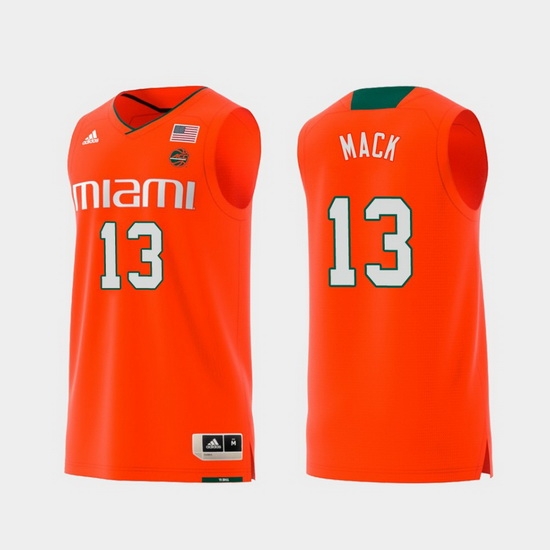 Men Miami Hurricanes Anthony Mack Orange Replica College Basketball Jersey Men Miami Hurricanes Anthony Mack Orange Replica College Basketball Jersey