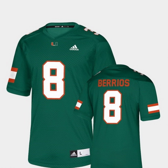 Men Miami Hurricanes Braxton Berrios 8 Green Nflpa Alumni Chase Replica Jersey Men Miami Hurricanes Braxton Berrios 8 Green Nflpa Alumni Chase Replica Jersey