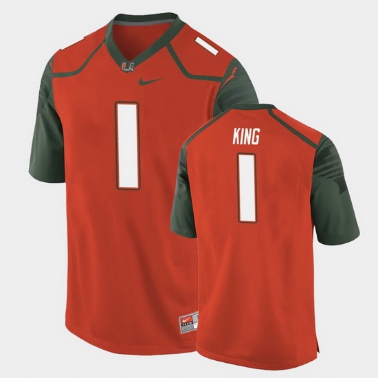 Men Miami Hurricanes D'Eriq King Replica Orange College Football Jersey Men Miami Hurricanes D'Eriq King Replica Orange College Football Jersey