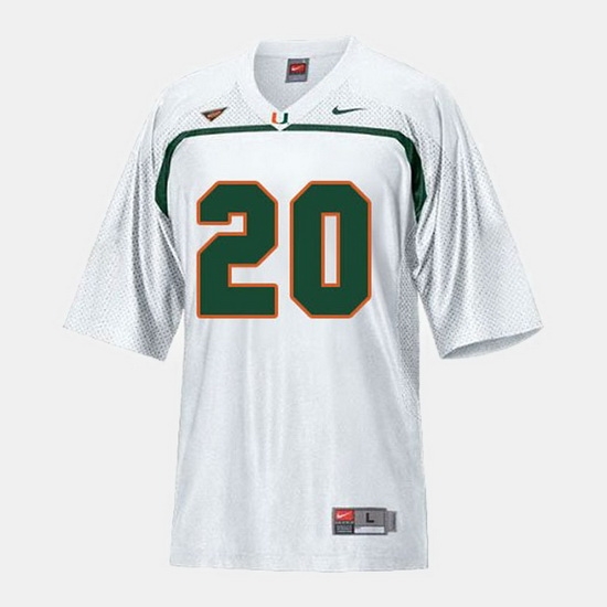 Men Miami Hurricanes Ed Reed College Football White Jersey Men Miami Hurricanes Ed Reed College Football White Jersey