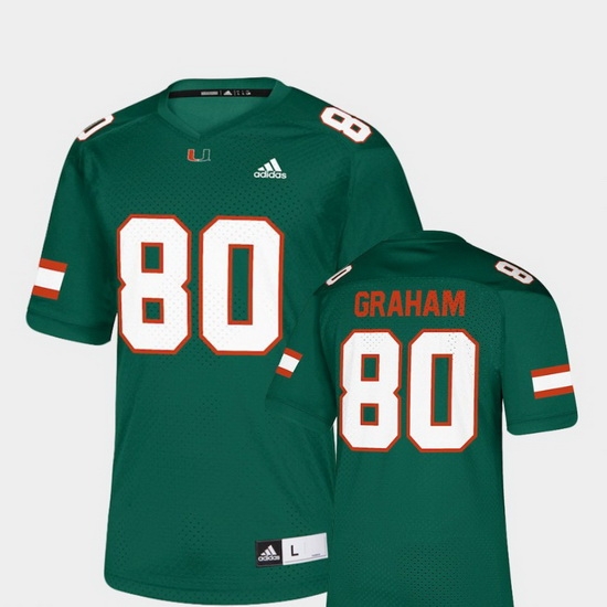 Men Miami Hurricanes Jimmy Graham 80 Green Nflpa Alumni Chase Replica Jersey Men Miami Hurricanes Jimmy Graham 80 Green Nflpa Alumni Chase Replica Jersey