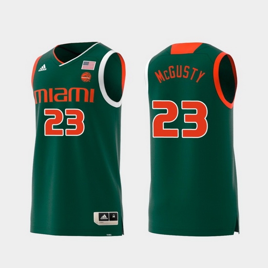 Men Miami Hurricanes Kameron Mcgusty Green Replica College Basketball Jersey Men Miami Hurricanes Kameron Mcgusty Green Replica College Basketball Jersey