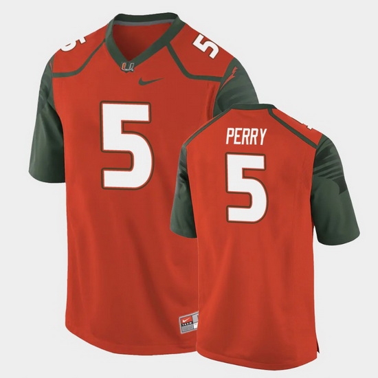 Men Miami Hurricanes N'Kosi Perry Replica Orange College Football Jersey Men Miami Hurricanes N'Kosi Perry Replica Orange College Football Jersey