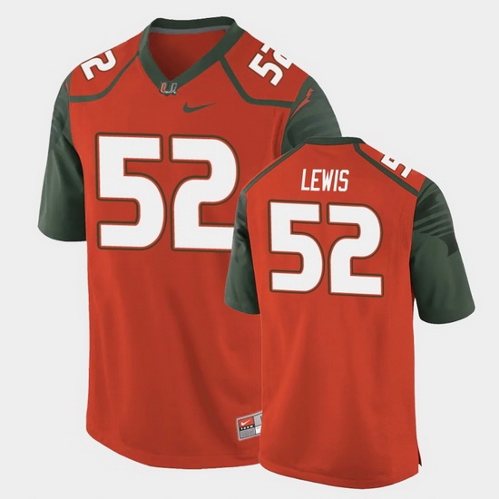 Men Miami Hurricanes Ray Lewis Replica Orange College Football Jersey Men Miami Hurricanes Ray Lewis Replica Orange College Football Jersey