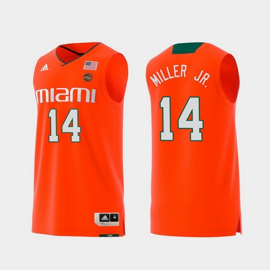 Men Miami Hurricanes Rodney Miller Jr. Orange Replica College Basketball Jersey Men Miami Hurricanes Rodney Miller Jr. Orange Replica College Basketball Jersey
