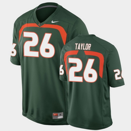 Men Miami Hurricanes Sean Taylor Game Green College Football Jersey Men Miami Hurricanes Sean Taylor Game Green College Football Jersey