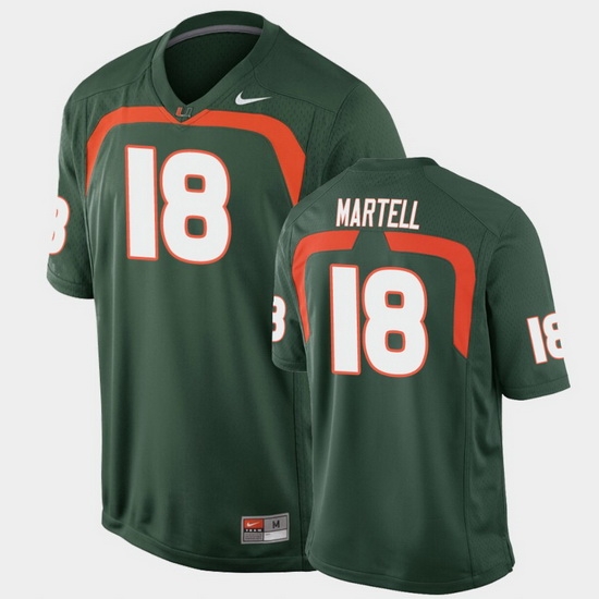 Men Miami Hurricanes Tate Martell Game Green College Football Jersey Men Miami Hurricanes Tate Martell Game Green College Football Jersey