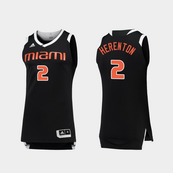 Men Miami Hurricanes Willie Herenton Black White Chase College Basketball Jersey Men Miami Hurricanes Willie Herenton Black White Chase College Basketball Jersey