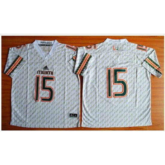 Miami Hurricanes #15 Brad Kaaya White Stitched NCAA Jerseys Miami Hurricanes #15 Brad Kaaya White Stitched NCAA Jerseys