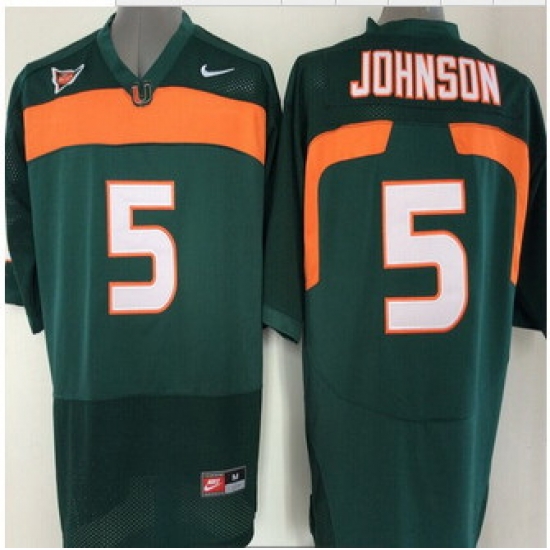 Miami Hurricanes Jersey NCAA jerseys #5 Johnson Black jersey Miami Hurricanes Jersey NCAA jerseys #5 Johnson Black jersey