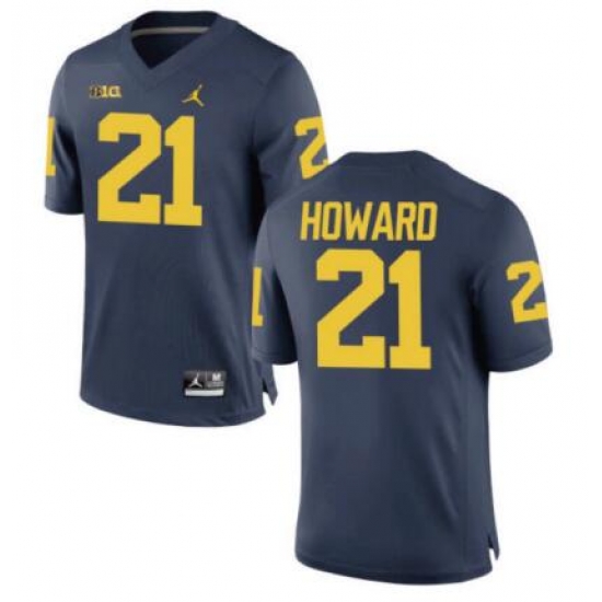 Men NCAA Michigan Desmond Howard #21 Navy Blue Stitched Jersey Men NCAA Michigan Desmond Howard #21 Navy Blue Stitched Jersey