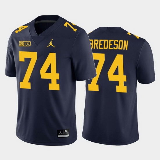 Michigan Wolverines Ben Bredeson Navy Home Men'S Jersey Michigan Wolverines Ben Bredeson Navy Home Men'S Jersey