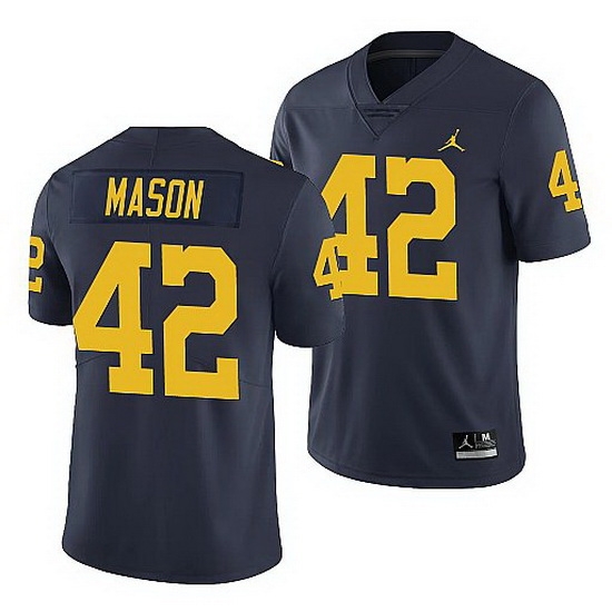 Michigan Wolverines Ben Mason Navy Limited Men'S Jersey Michigan Wolverines Ben Mason Navy Limited Men'S Jersey