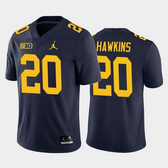 Michigan Wolverines Brad Hawkins Navy Home Men'S Jersey Michigan Wolverines Brad Hawkins Navy Home Men'S Jersey