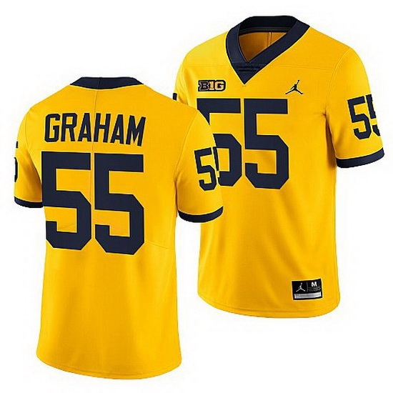 Michigan Wolverines Brandon Graham Maize Nfl Alumni Men Jersey Michigan Wolverines Brandon Graham Maize Nfl Alumni Men Jersey