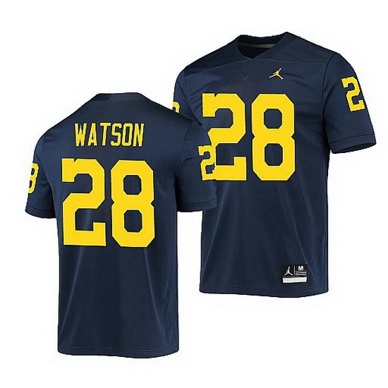 Michigan Wolverines Brandon Watson Navy Game Men'S Jersey Michigan Wolverines Brandon Watson Navy Game Men'S Jersey