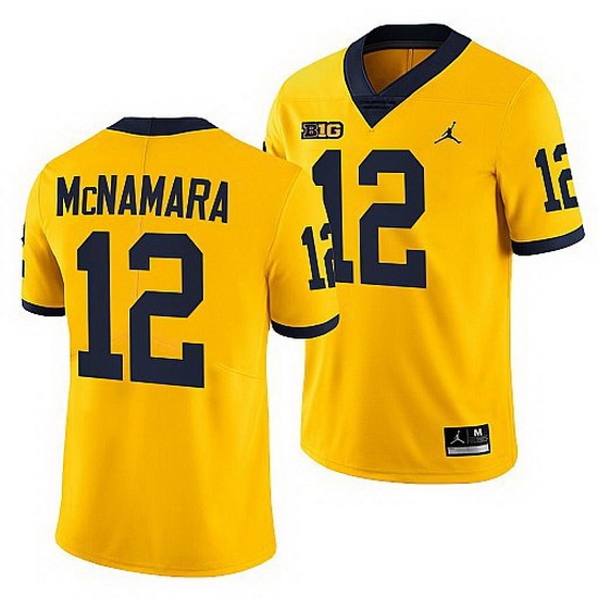 Michigan Wolverines Cade Mcnamara Maize College Football Men Jersey Michigan Wolverines Cade Mcnamara Maize College Football Men Jersey