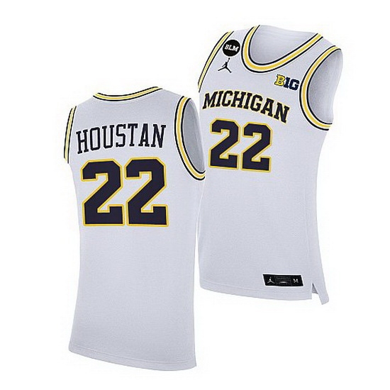 Michigan Wolverines Caleb Houstan Home 2021 Jersey Michigan Wolverines Caleb Houstan Home 2021 Jersey