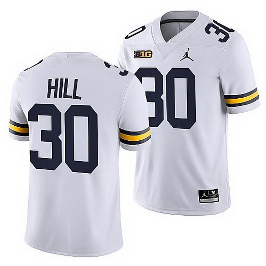 Michigan Wolverines Daxton Hill White College Football Men Jersey Michigan Wolverines Daxton Hill White College Football Men Jersey
