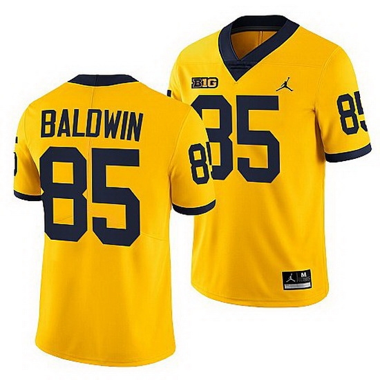 Michigan Wolverines Daylen Baldwin Maize College Football Men Jersey Michigan Wolverines Daylen Baldwin Maize College Football Men Jersey