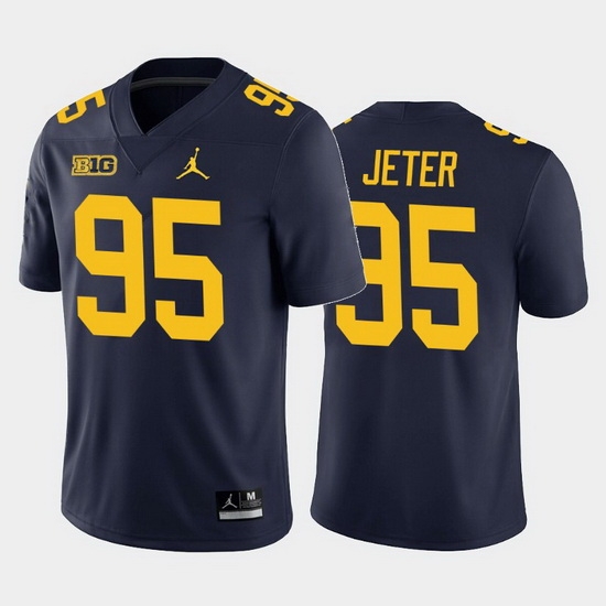 Michigan Wolverines Donovan Jeter Navy Home Men'S Jersey Michigan Wolverines Donovan Jeter Navy Home Men'S Jersey