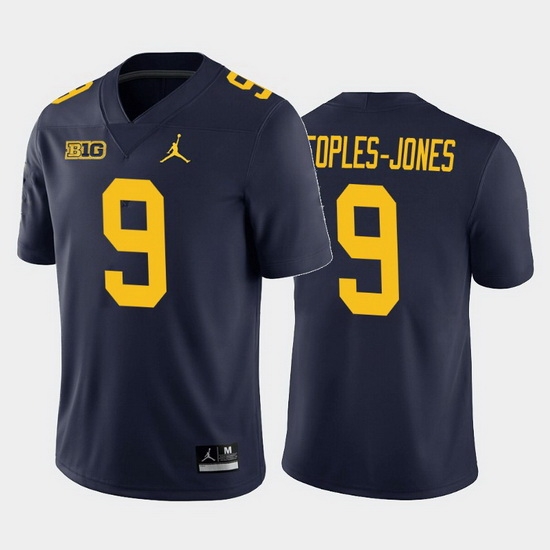 Michigan Wolverines Donovan Peoples Jones Navy Home Men'S Jersey Michigan Wolverines Donovan Peoples Jones Navy Home Men'S Jersey