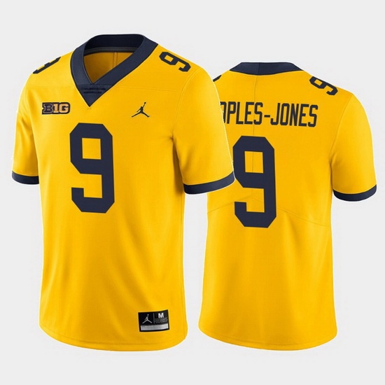 Michigan Wolverines Donovan Peoples Jones Yellow Alternate Men'S Jersey Michigan Wolverines Donovan Peoples Jones Yellow Alternate Men'S Jersey