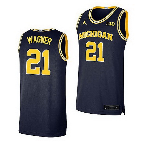 Michigan Wolverines Franz Wagner Navy Limited Basketball Jersey Michigan Wolverines Franz Wagner Navy Limited Basketball Jersey