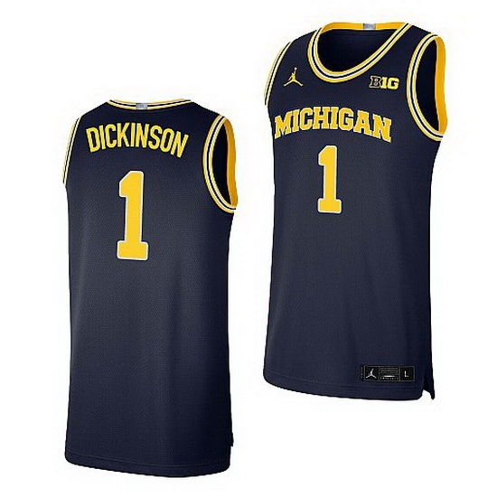 Michigan Wolverines Hunter Dickinson Navy Limited Basketball Jersey Michigan Wolverines Hunter Dickinson Navy Limited Basketball Jersey