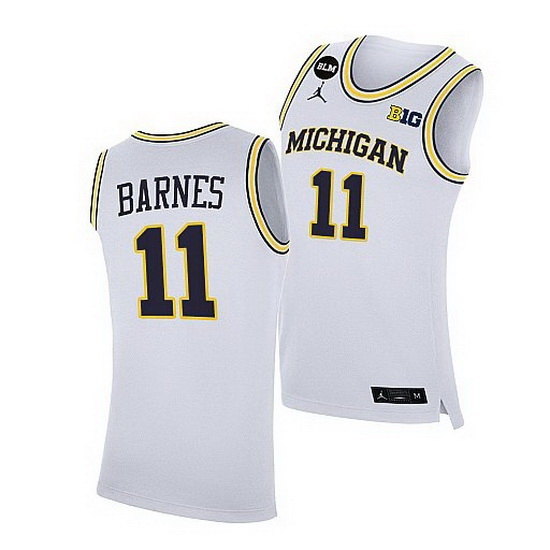 Michigan Wolverines Isaiah Barnes White Home Jersey Michigan Wolverines Isaiah Barnes White Home Jersey