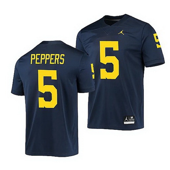 Michigan Wolverines Jabrill Peppers Navy Game Men'S Jersey Michigan Wolverines Jabrill Peppers Navy Game Men'S Jersey