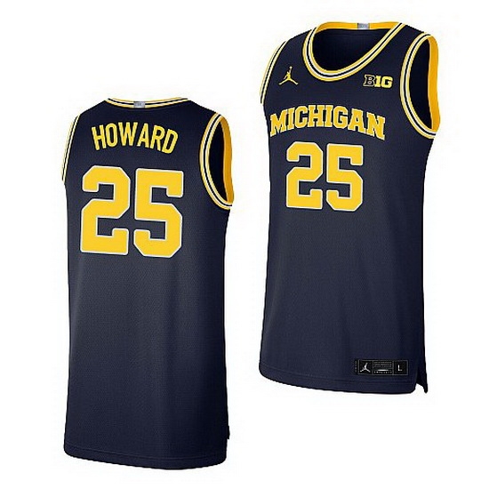 Michigan Wolverines Jace Howard Navy Limited Basketball Jersey Michigan Wolverines Jace Howard Navy Limited Basketball Jersey