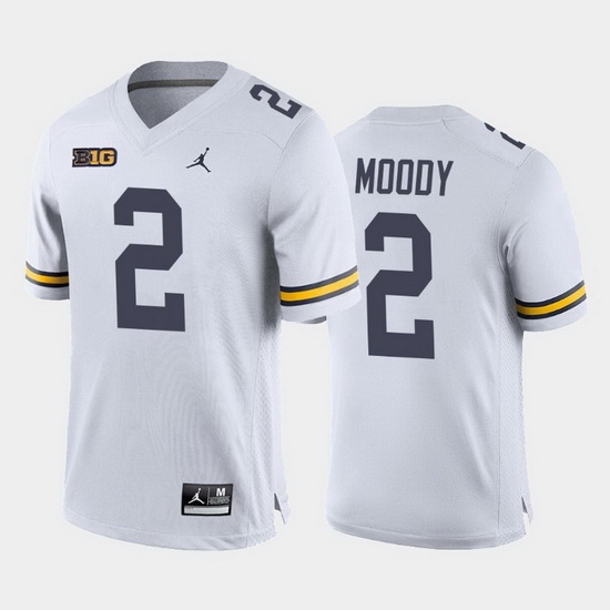 Michigan Wolverines Jake Moody White Away Men'S Jersey Michigan Wolverines Jake Moody White Away Men'S Jersey